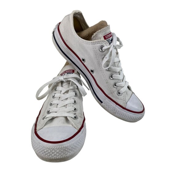 Converse Chuck Taylor All Star White Low Top Shoe M7652 Unisex Men 5 Womens 7 - Picture 1 of 11